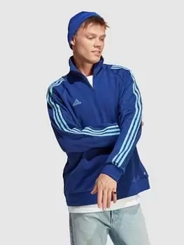Image of adidas Sportswear Tiro Quarter Zip (gender Neutral), Navy Size M Men