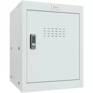 Image of Phoenix CL Series Size 2 Cube Locker in Light Grey with Electronic