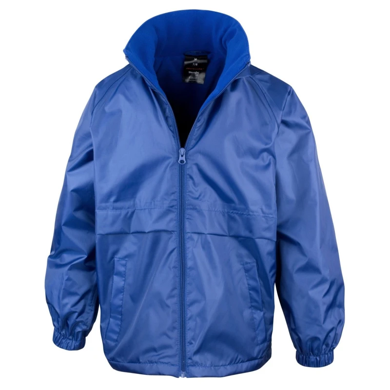Image of Result Core Microfleece Lined Jacket in Blue Size: 3-4 Years Blue Unisex 3-4 Years