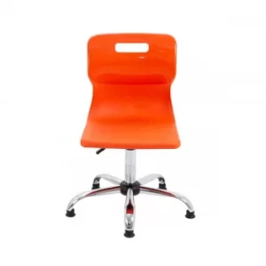 Image of TC Office Titan Swivel Senior Chair with Glides 435-525mm, Orange