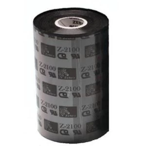 Image of Zebra 02100BK10645 Original Wax Printer Ribbon 2100 (106mm x 450m)