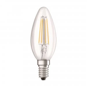 Image of Osram 4W Parathom Clear LED Candle Bulb E14/SES Very Warm White - 287747-438651