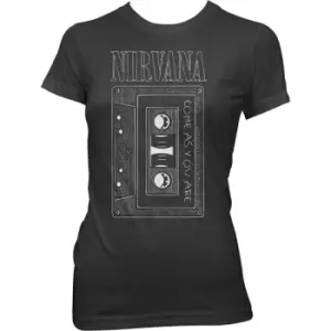 Image of Nirvana - As You Are Tape Ladies XX-Large T-Shirt - Black
