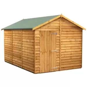 Image of Power Sheds 12 x 8ft Apex Overlap Dip Treated Windowless Shed