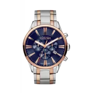 Image of Roamer 508837 49 85 50 Superior Blue Dial Chronograph Wristwatch