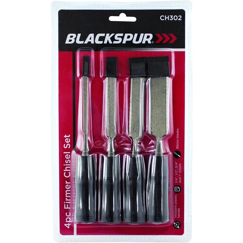 Image of Blackspur 4Pc Firmer Chisel Set BB-CH302