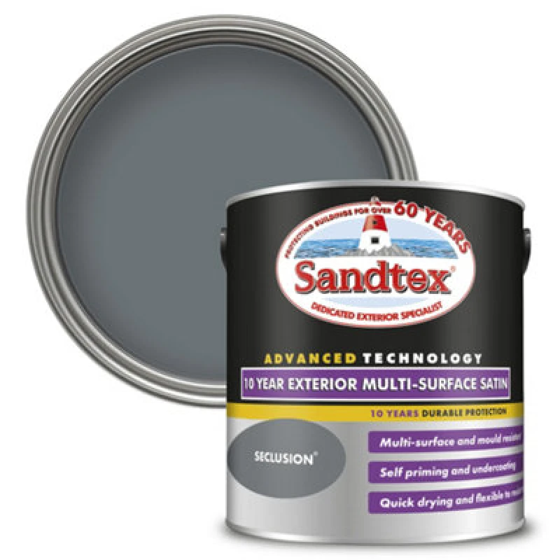 Image of SANDTEX Sandtex - 10 Year Exterior Multi Surface Satin - Seclusion - 2.5L 5100998