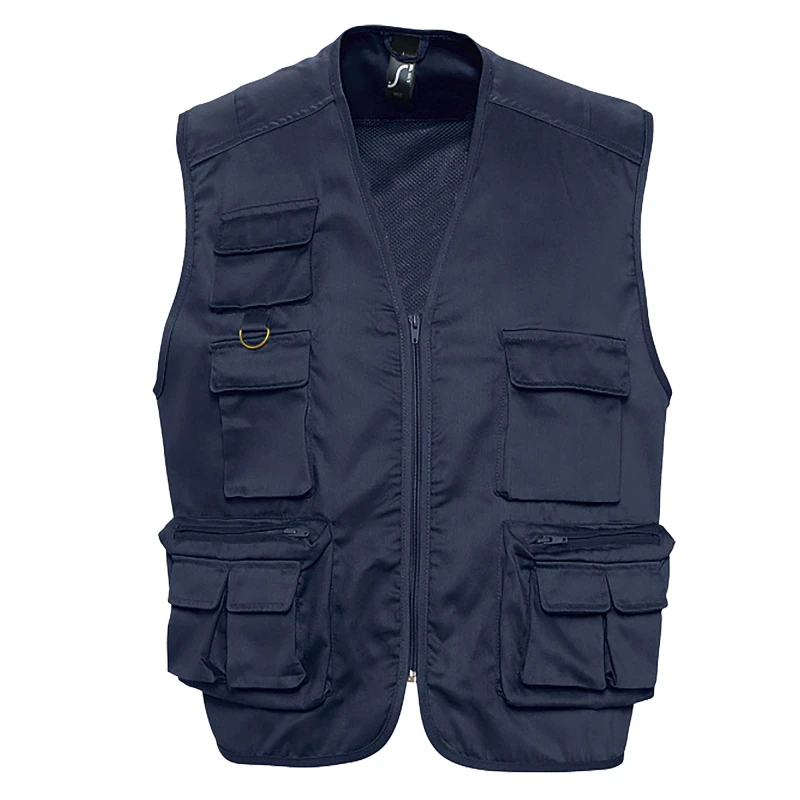 Image of SOL'S Mens Wild Full Zip Waistcoat Bodywarmer Jacket in Navy Size: Small Navy Male S