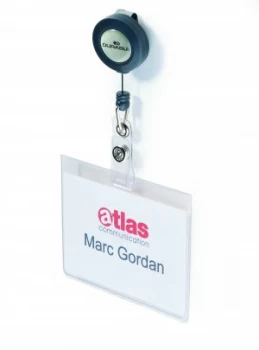 Image of Durable Name Badge With Reel Pack of 10 813819