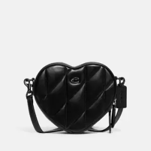 Image of Coach Quilted Leather Heart Cross Body Bag