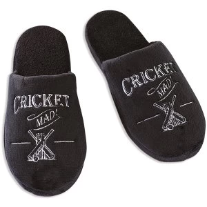 Image of Ultimate Gift for Man Slippers Large UK Size 11-12 Cricket