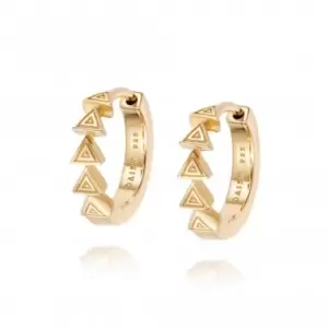 Image of Eve Huggie Hoop 18ct Gold Plate Earrings HUG02_GP
