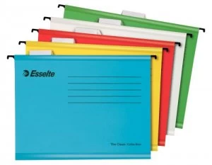 Image of Esselte Pendaflex Reinforced Susp File A4 Assorted BX10
