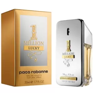 Image of Paco Rabanne 1 Million Lucky Eau de Toilette For Him 50ml