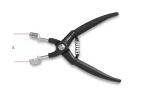 Image of Beta Tools 1497D Relay Removal Pliers Straight Pattern A: 15-50mm 014970150