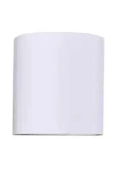 Image of Ceramic Cylinder Wall Light, Up and Down White Paintable G9 (NO BULB)