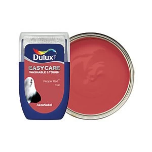Image of Dulux Easycare Washable & Tough Pepper Red Matt Emulsion Paint 30ml
