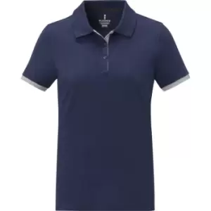 Image of Elevate Womens/Ladies Morgan Short-Sleeved Polo Shirt (M) (Navy)