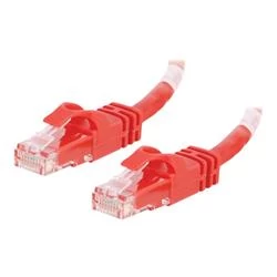 Image of C2G 2m Cat6 550 MHz Snagless Crossover Cable - Red
