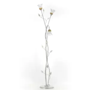 Image of Onli Lancia 3 Light Multi Arm Floor Lamp, White
