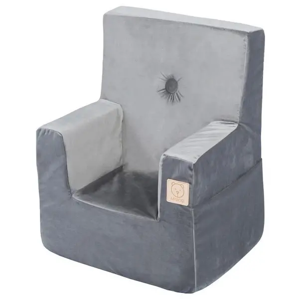 Image of Unbranded Kids Foldie Seat with Side Pocket 43x33x50cm - Grey 43 x 33 x 50 cm