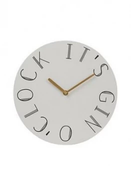 Image of Premier Housewares Mimo Gin O Clock Wall Clock
