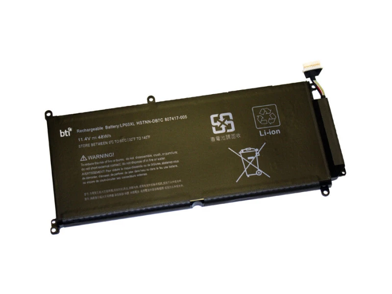 Image of BTI BTI 804072-541 compatible 55Wh 3-cell battery for HP Envy 15-AH ENVY M6 804072-541-BTI