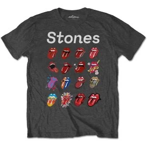 Image of The Rolling Stones - No Filter Evolution Unisex Medium T-Shirt - Grey