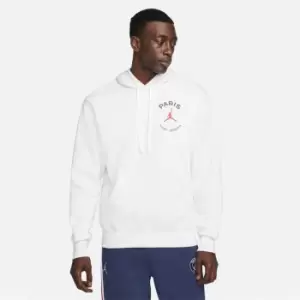 Image of Nike Paris Saint Germain x Jordan Hoodie - White