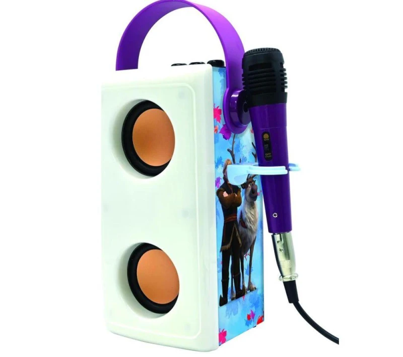 Image of Lexibook Btp185Fzz Disney Frozen Luminous Bluetooth Speakers With Lights & Mic