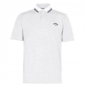 Image of Callaway Micro Stripe Golf Polo Shirt Mens - White