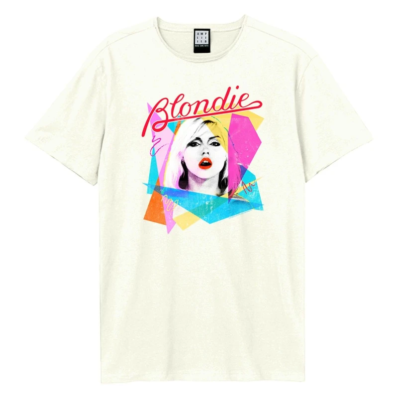 Image of Amplified Amplified Men Ahoy 80s Blondie T-Shirt in White Size: 3X-Large White XXXL Male 5063806648581