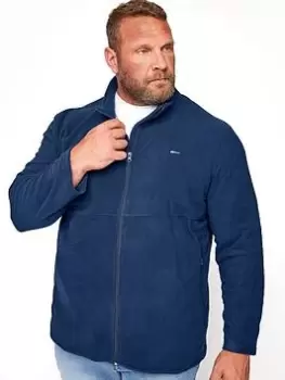Image of BadRhino Essential Zip Through Fleece - Navy, Size 1Xl, Men