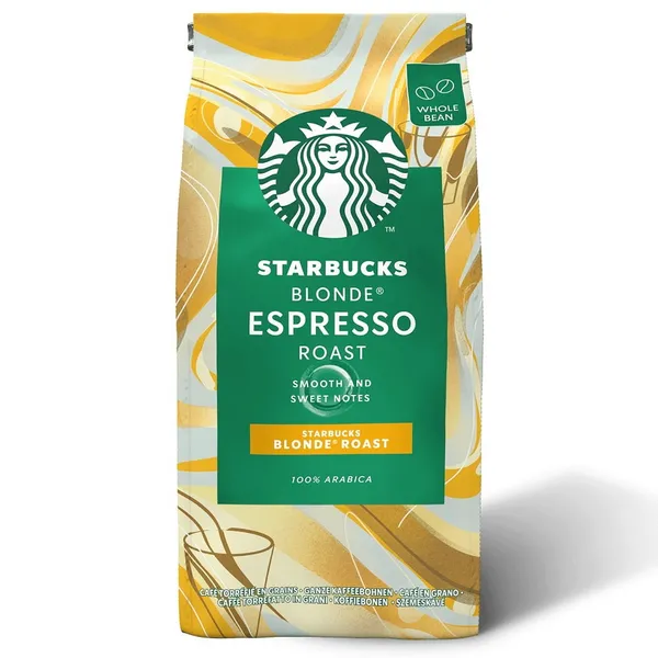 Image of Starbucks Blonde Espresso Roast Beans Coffee 200g