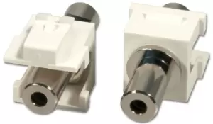 Image of Lindy 2x Stereo Keystone 3.5mm F/F