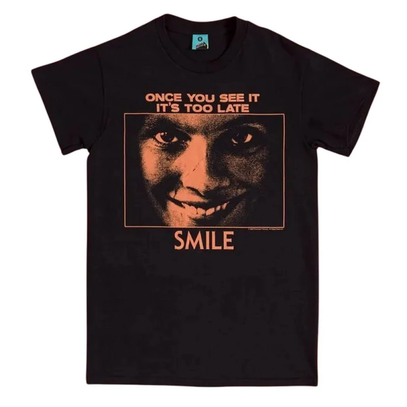 Image of Smile Mens Black T-Shirt Size: Medium Black Male M