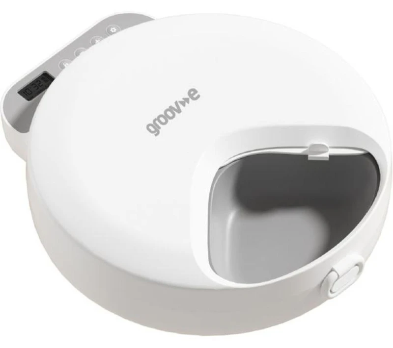 Image of GROOV-E GV-PT02 Pet-Tech Automatic Wet Food Feeder - White 5060060690165