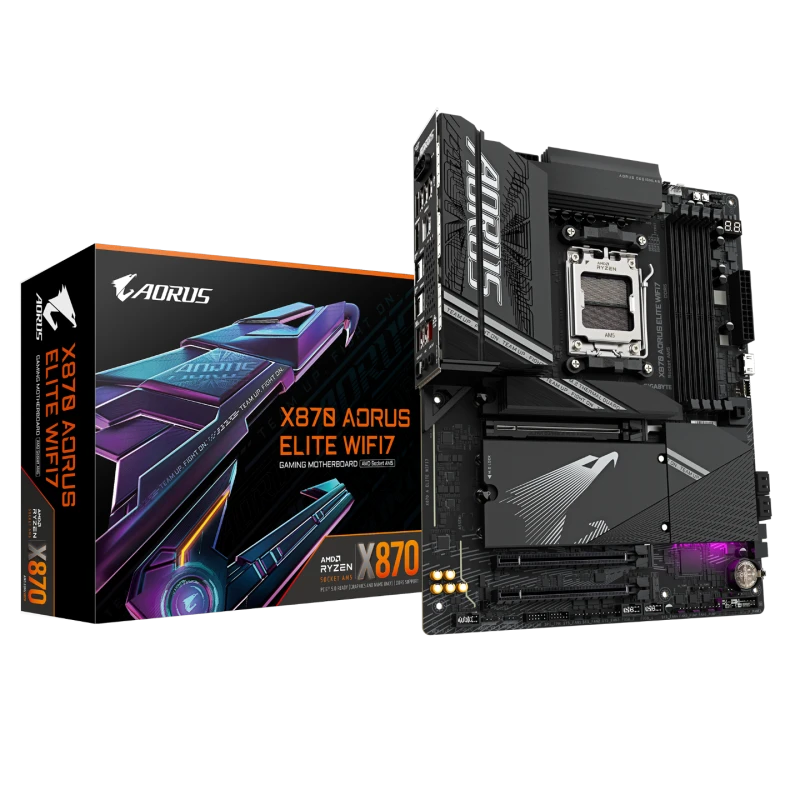 Image of Gigabyte X870 AORUS ELITE WIFI7 AMD Ryzen DDR5 WIFI Motherboard - Socket AM5