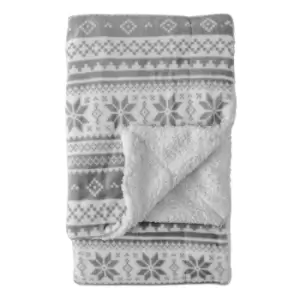 Image of Scandi Sherpa Fleece Throw