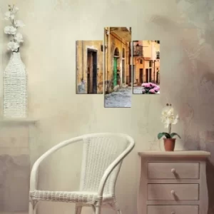 Image of 3MDF-044 Multicolor Decorative MDF Painting (3 Pieces)