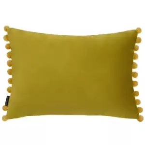 Image of Fiesta Velvet Cushion Bamboo/Gold, Bamboo/Gold / 35 x 50cm / Polyester Filled