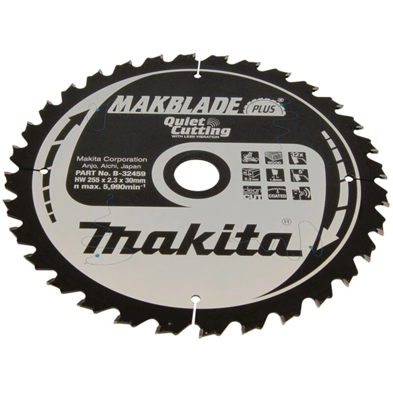 Image of Makita MAKBLADE PLUS Circular Mitre Saw Blade for Wood B-32459 Diameter: 255mm