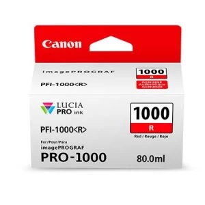 Image of Canon PFI1000 Red Ink Cartridge
