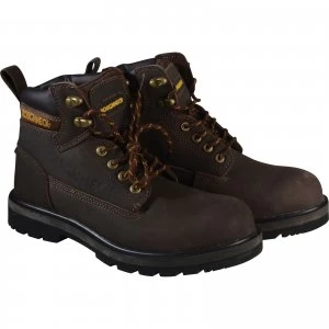 Image of Roughneck Mens Tornado Safety Boots Dark Brown Size 7