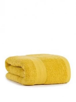 Image of Essentials Collection 100% Cotton 450 Gsm Quick Dry Jumbo Bath Sheet ; Saffron