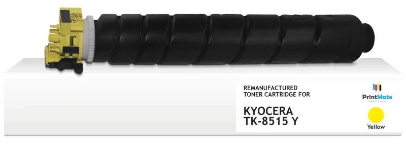 Image of PrintMate KYOCERA TK-8515Y. remanufactured toner. Yellow 20000p