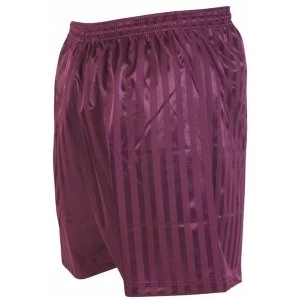 Image of Precision Striped Continental Football Shorts 30-32" Maroon