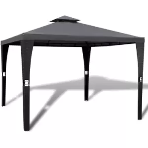 Image of Gazebo with Roof 3x3 m Dark Grey - Grey - Vidaxl