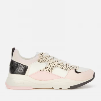 Image of Ted Baker Womens Izsla Running Style Trainers - White/Pink - UK 3