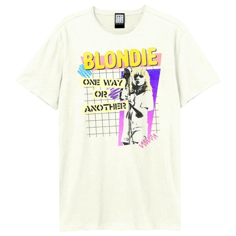 Image of Amplified Amplified Men One Way Or Another Blondie T-Shirt in White Size: X-Small White XS Male 5063417630432
